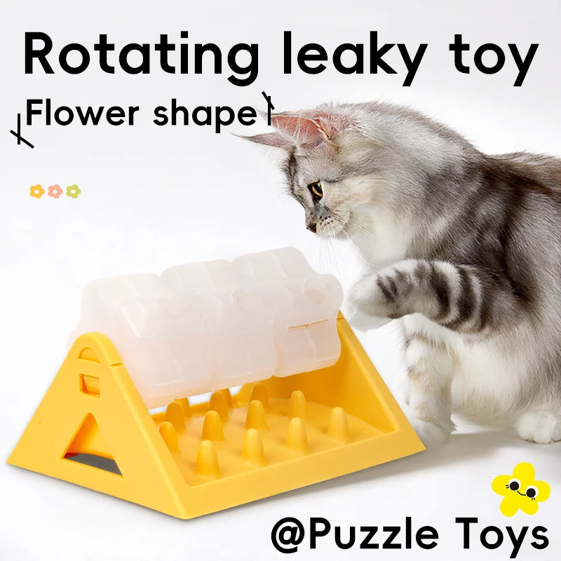 Slow Feeder Dog Puzzle Feeder NZ | Interactive Treat Dispenser & Rotating Food Toy for Dogs & Cats – PawNest