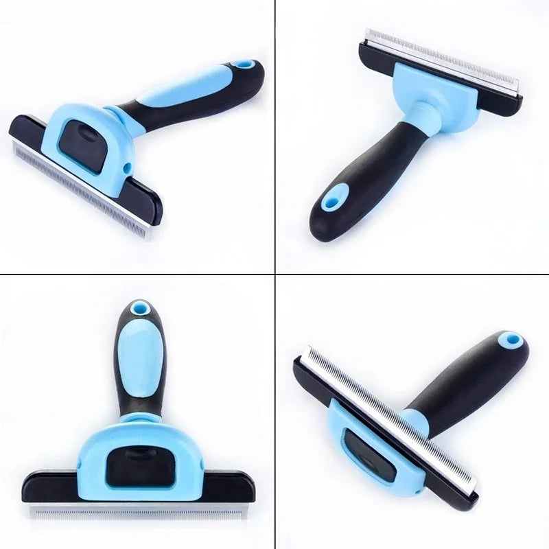 Double-Sided Pet Grooming Brush – Shedding & Dematting Undercoat Rake Comb for Dogs & Cats | Deshedding Tool for Grooming & Care