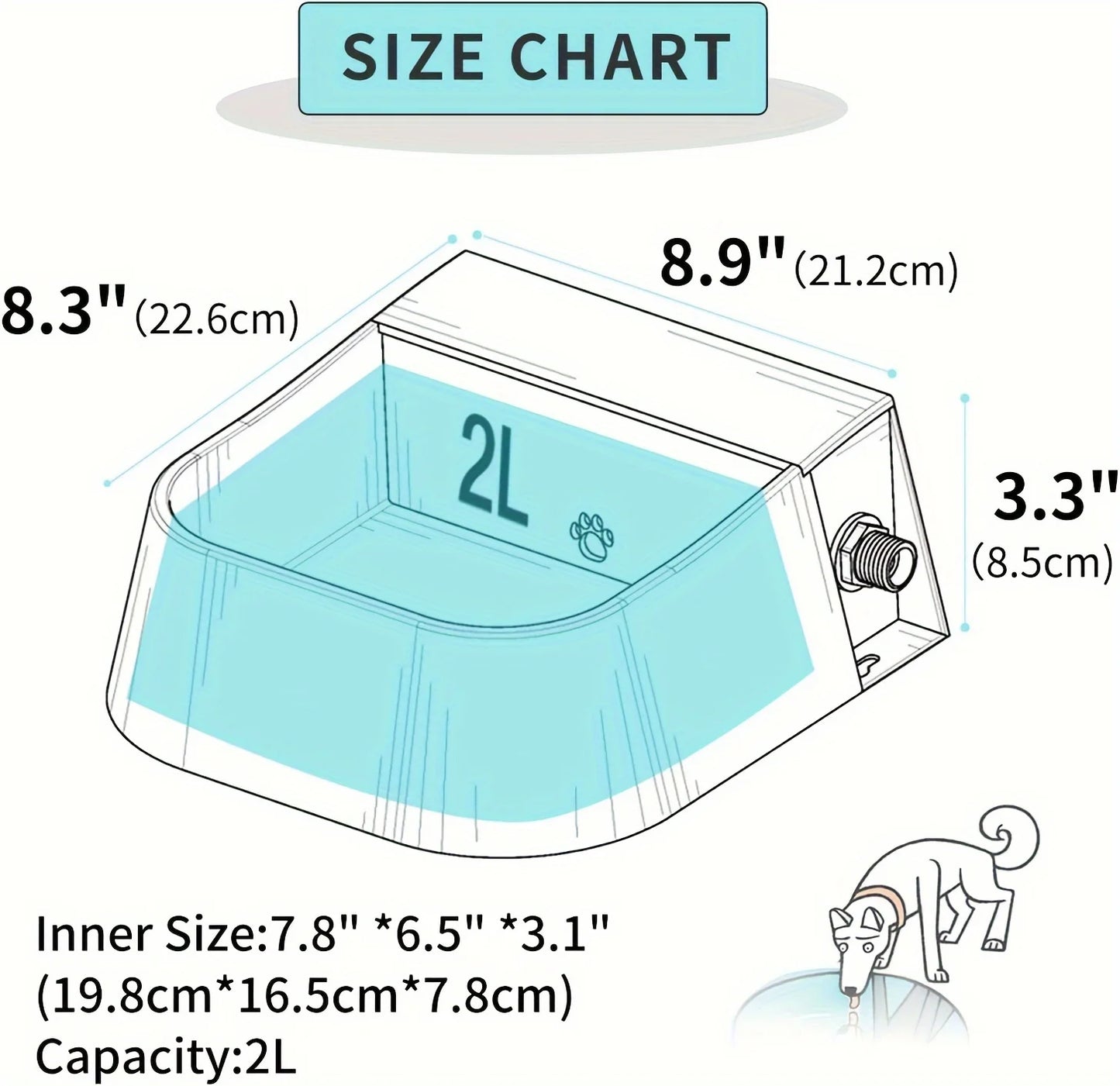 2L Automatic Pet Waterer NZ | Self-Filling Durable Water Bowl for Cats, Dogs & More – PawNest