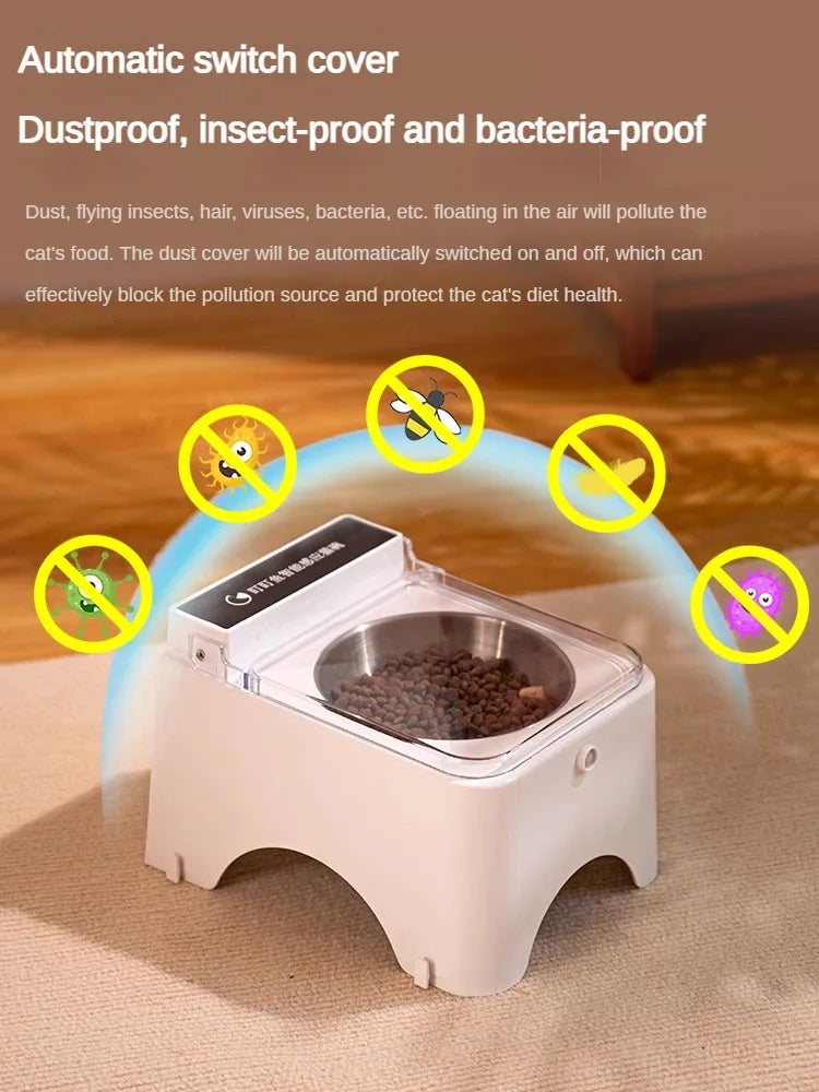 Smart Cat Bowl Feeder NZ | Infrared Sensor Auto-Open Pet Food Dispenser – PawNest