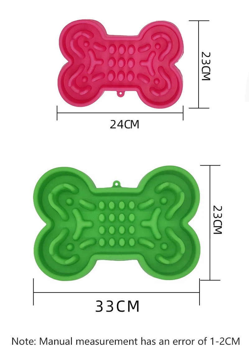 Silicone Bone-Shaped Slow Feeder Bowl NZ | Anti-Skid Leakproof Dog & Cat Feeding Bowl for Training – PawNest