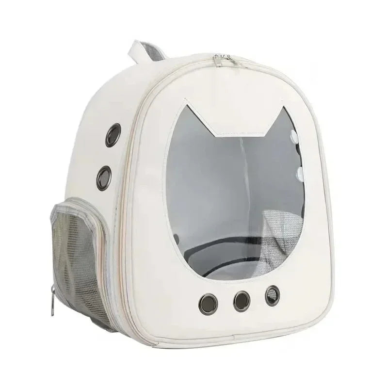 Transparent Pet Carrier Backpack NZ | PU Portable Travel Bag for Cats & Small Dogs – PawNest