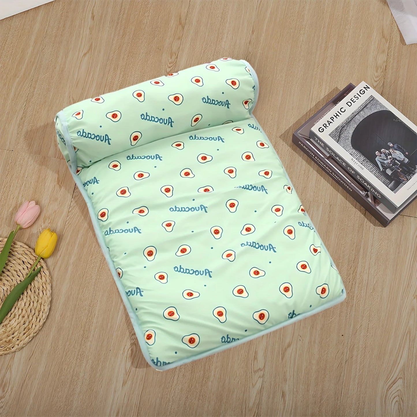 Cooling Pet Mat with Pillow NZ | Non-Slip Dog & Cat Bed for Indoor & Outdoor Use – PawNest