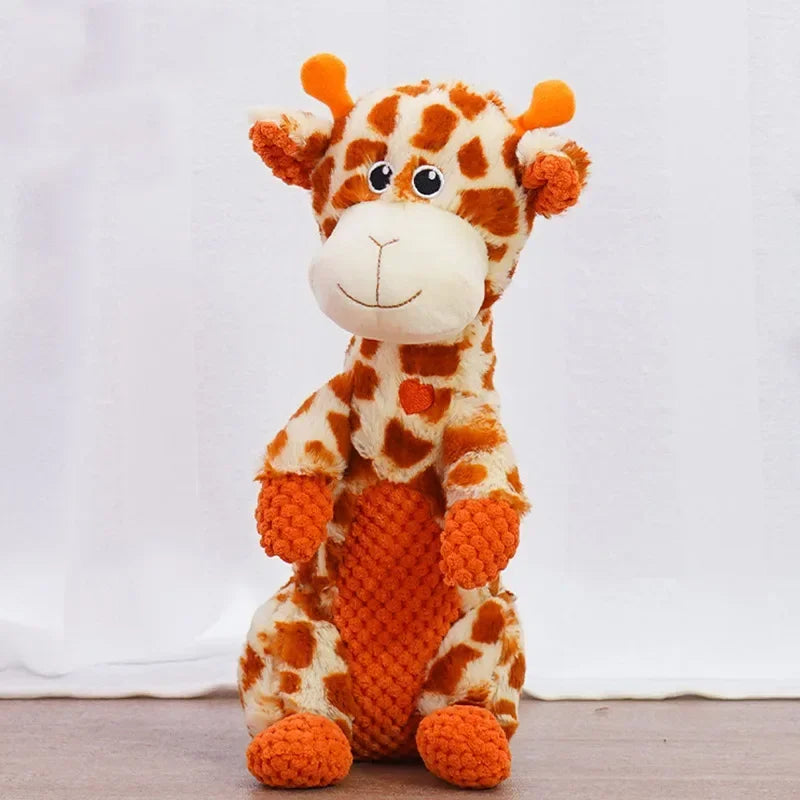 Squeaky Plush Dog Toys NZ | Durable Chew Toys for Medium & Large Dogs – Lion & Dinosaur Shapes – PawNest