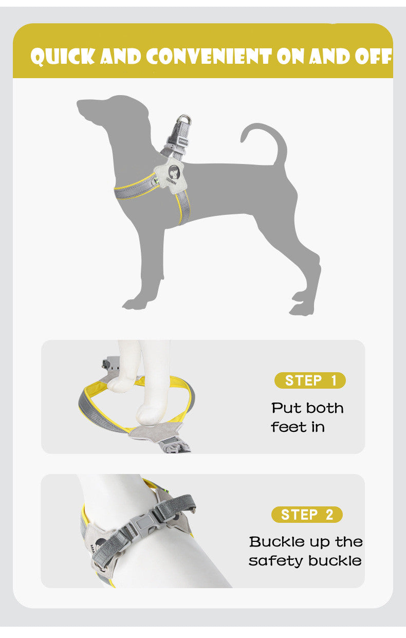 Adjustable Reflective Dog Harness NZ | Mesh Vest for Small & Large Dogs & Cats – PawNest