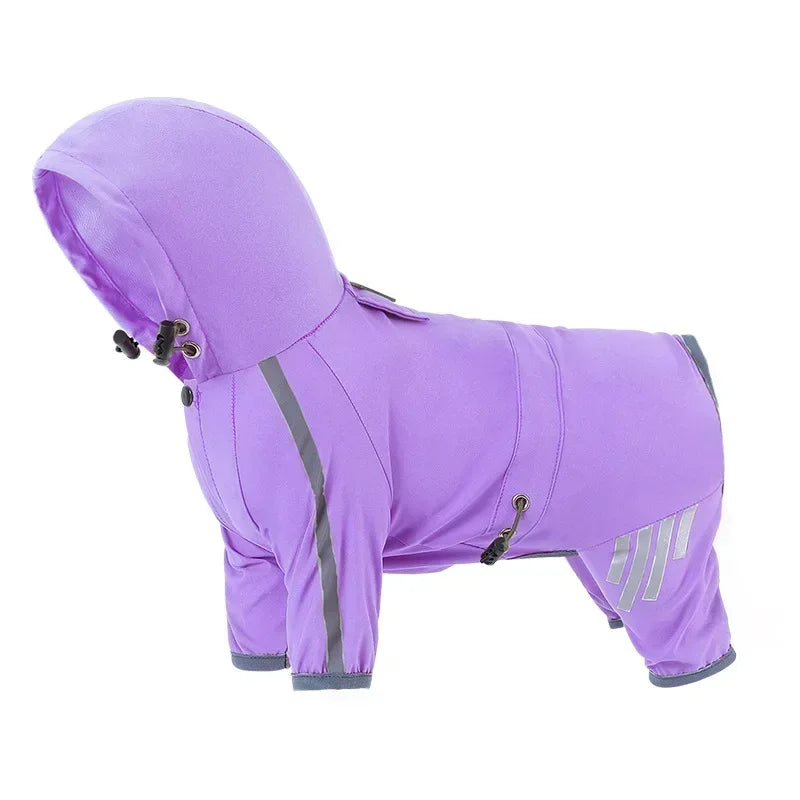 Reflective Waterproof Pet Raincoat NZ | Small & Medium Dog Jumpsuit for Chihuahua & Maltese – PawNest