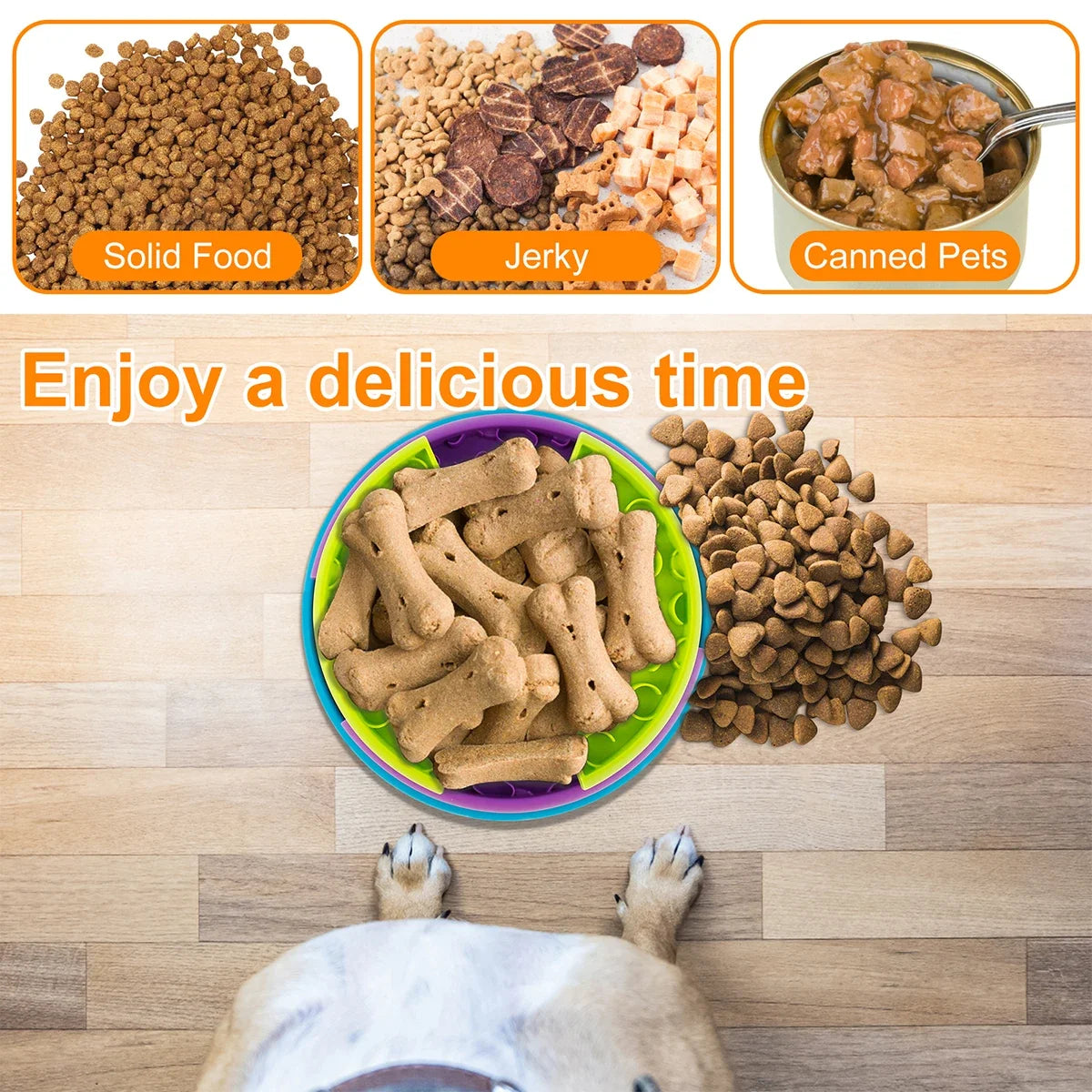 3-Layer Slow Food Bowl NZ | Interactive Puzzle Feeder for Dogs, Choke-Proof & Non-Slip – PawNest
