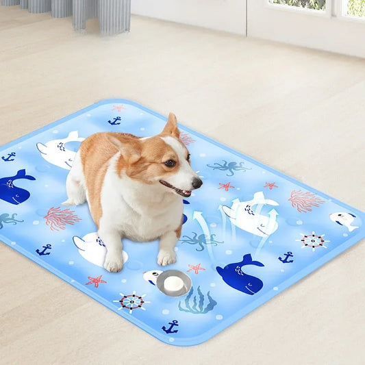 Cooling Pad Ice Mat for Pets NZ | Summer Dog & Cat Cool Mat with Dry Ice Crystal Powder – PawNest