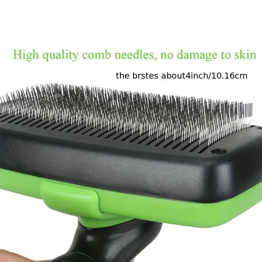 Self-Cleaning Pet Shedding Comb – Hair Removal Brush for Dogs & Cats, Easy Grooming Tool