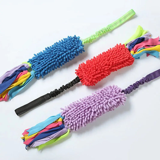 Colorful Plush Squeaky Dog Chew Toy NZ | Interactive Teething & Rope Toy for Boredom Relief – PawNest