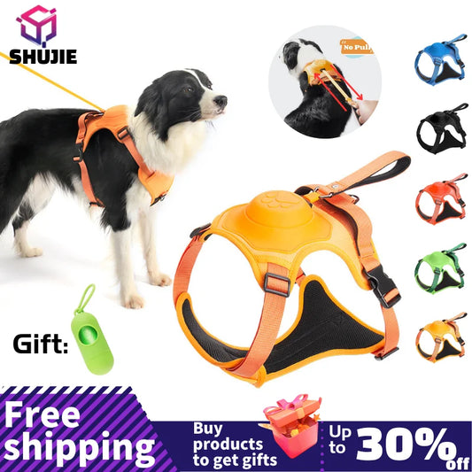 Breathable Explosion-Proof Dog Harness NZ | Adjustable Vest for Medium & Large Dogs Outdoor Training – PawNest