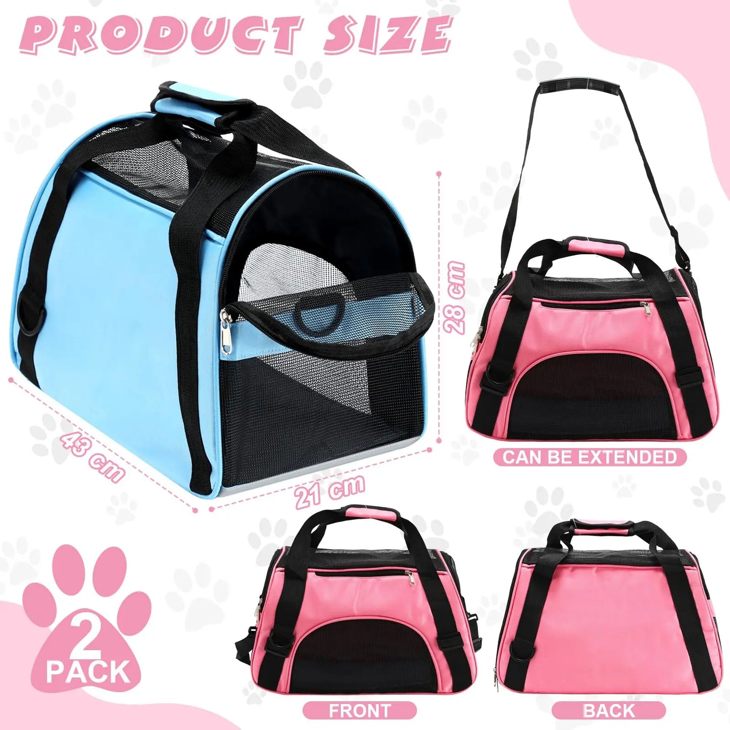 Pet Travel Carrier NZ – Portable Mesh Bag for Dogs & Cats | PawNest