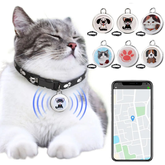 Smart Pet GPS Tracker NZ | Bluetooth-Compatible Waterproof Anti-Lost Collar Locator for Dogs & Cats – PawNest