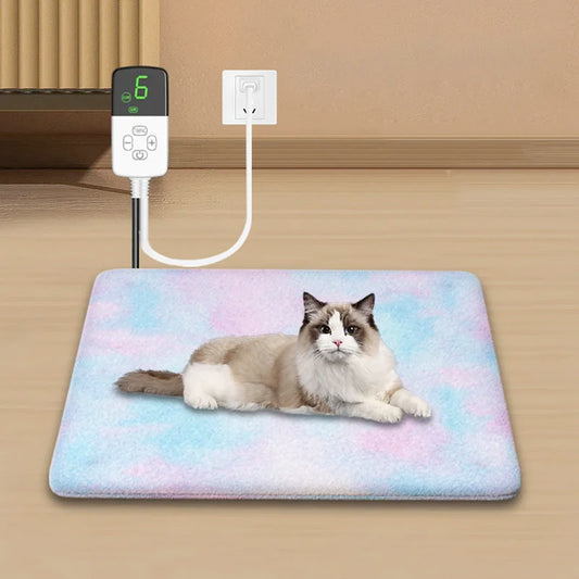 Waterproof Electric Pet Heating Pad NZ | Adjustable Temperature Dog & Cat Warmer – PawNest