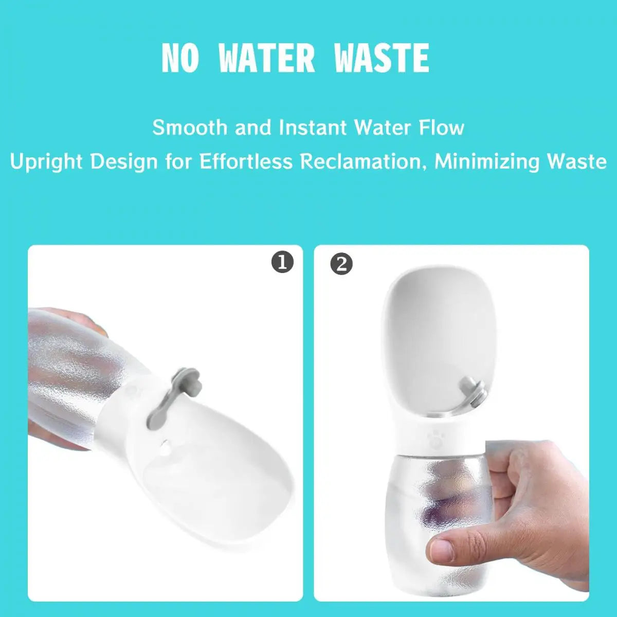 300ml Portable Dog Water Bottle – Leakproof Pet Travel Feeder