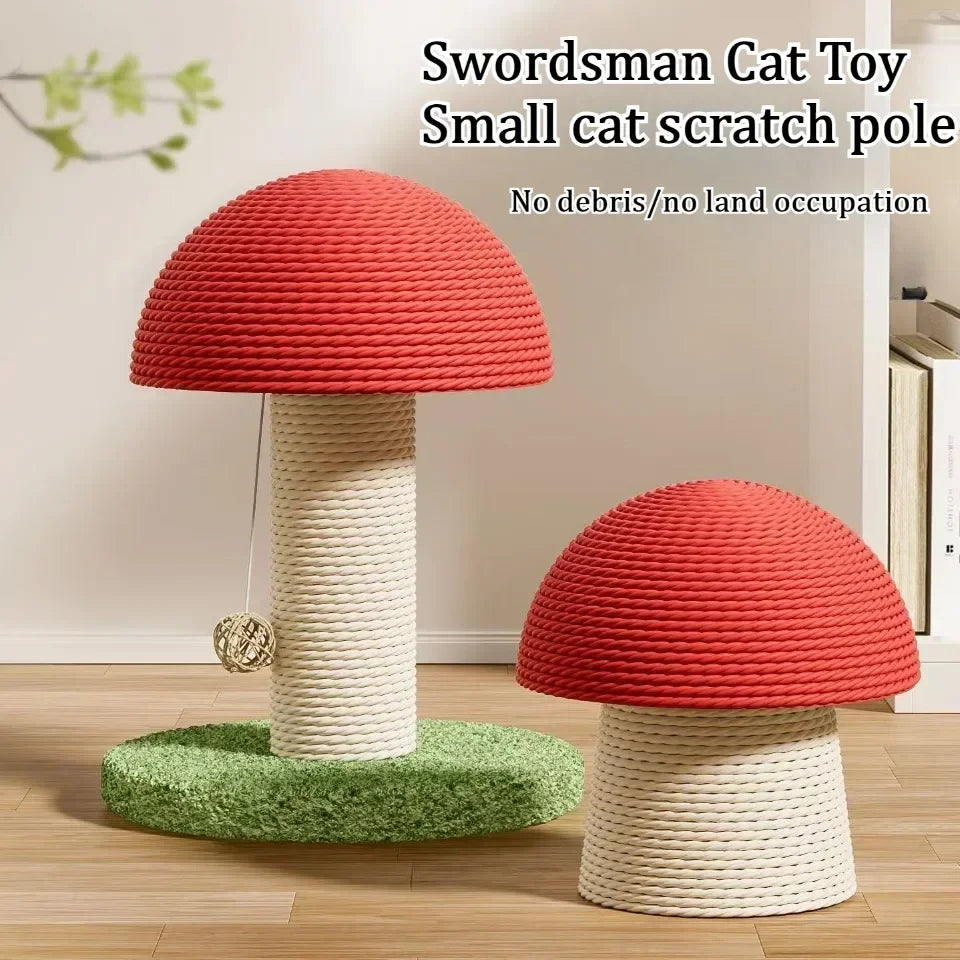 Mushroom Cat Scratching Tree NZ | Wear-Resistant Climbing Tower & Scratching Post for Kittens – PawNest