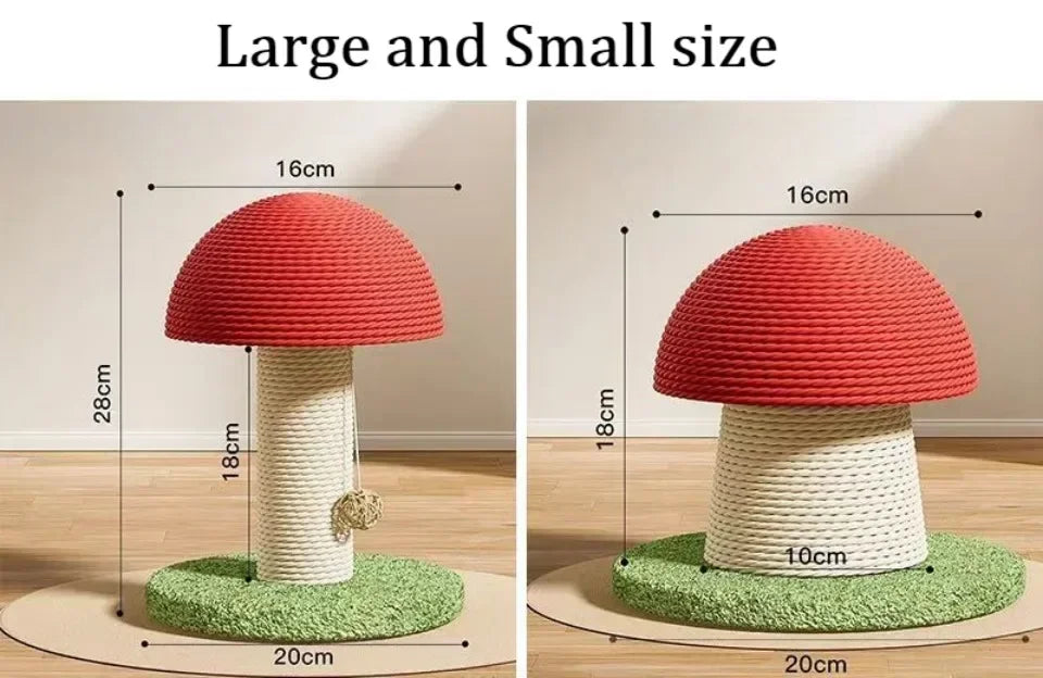 Mushroom Cat Scratching Tree NZ | Wear-Resistant Climbing Tower & Scratching Post for Kittens – PawNest
