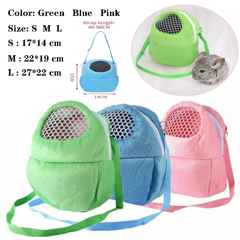 Small Animal Carrier Bag NZ | Breathable Travel Cage for Rabbit, Hamster, Chinchilla, Guinea Pig & Pet Rat – Warm & Portable