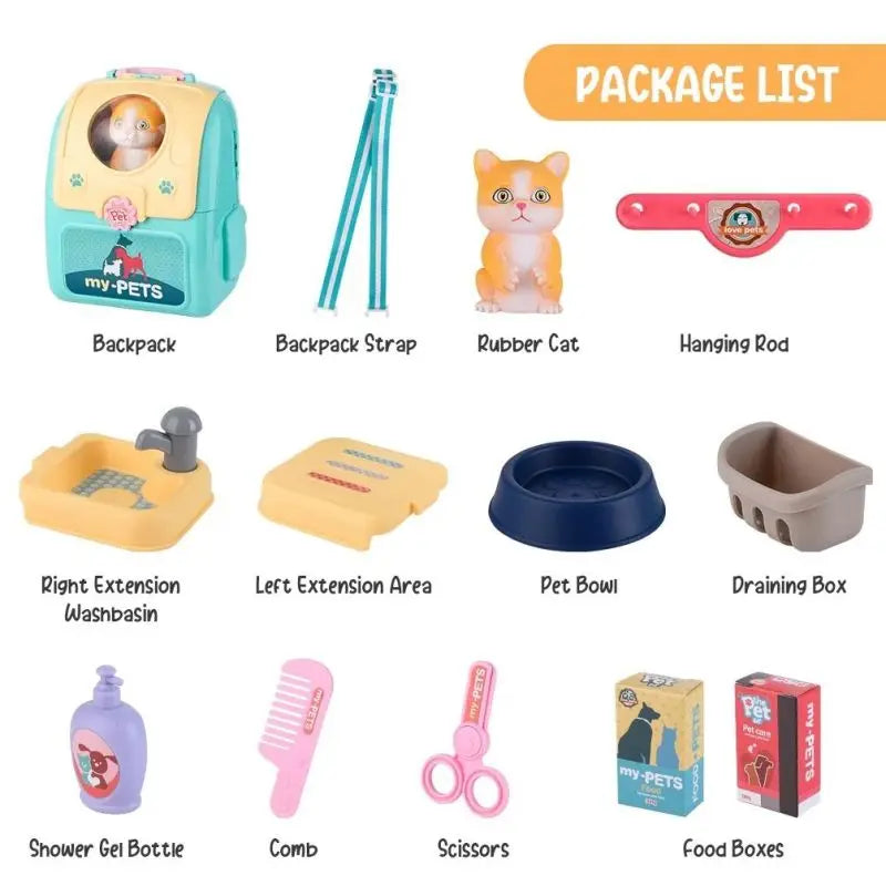 Pet Care Play Set – Dog Grooming Vet Kit with Backpack | Educational Toy for Kids & Toddlers | Pretend