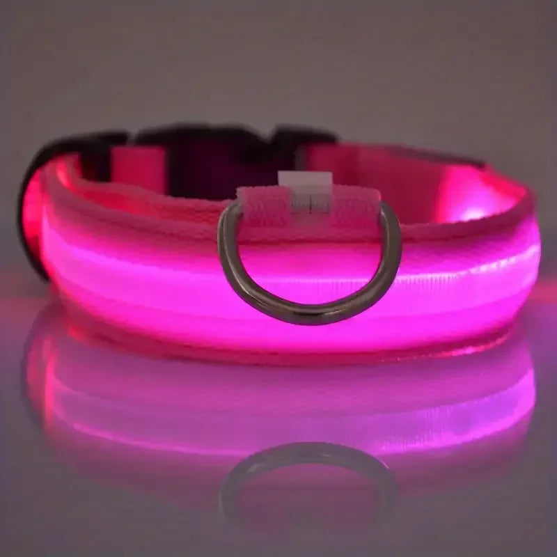 Light Up LED Dog Collar – Safety Flashing Glow Battery Collar