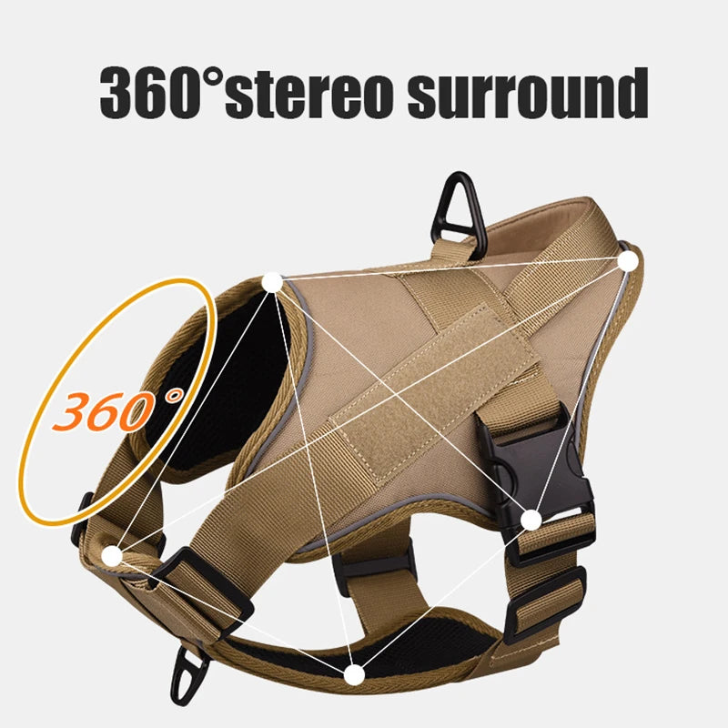 No-Pull Reflective Dog Harness NZ | Breathable Adjustable Vest for Outdoor Walking – PawNest