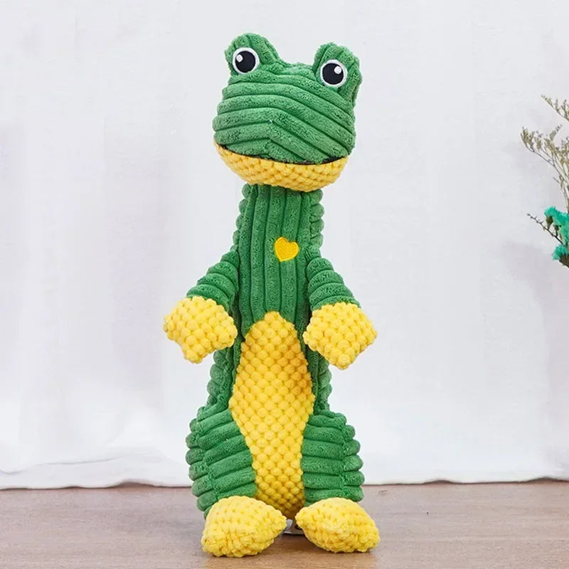 Squeaky Plush Dog Toys NZ | Durable Chew Toys for Medium & Large Dogs – Lion & Dinosaur Shapes – PawNest