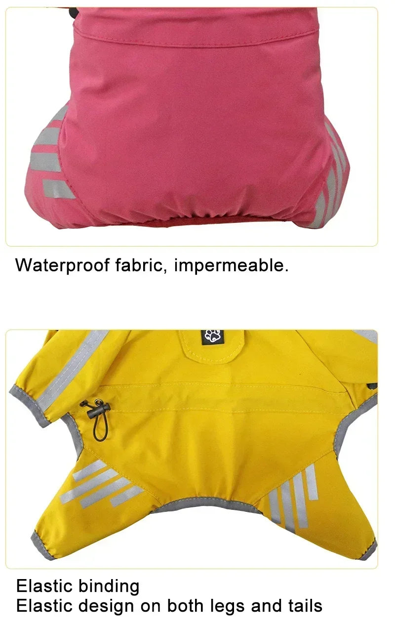 Reflective Waterproof Pet Raincoat NZ | Small & Medium Dog Jumpsuit for Chihuahua & Maltese – PawNest