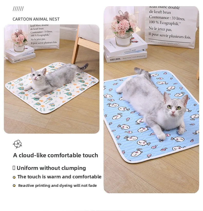 Pet Summer Cooling Latex Pad NZ | Ice Silk Cooling Mat for Dogs & Cats – PawNest