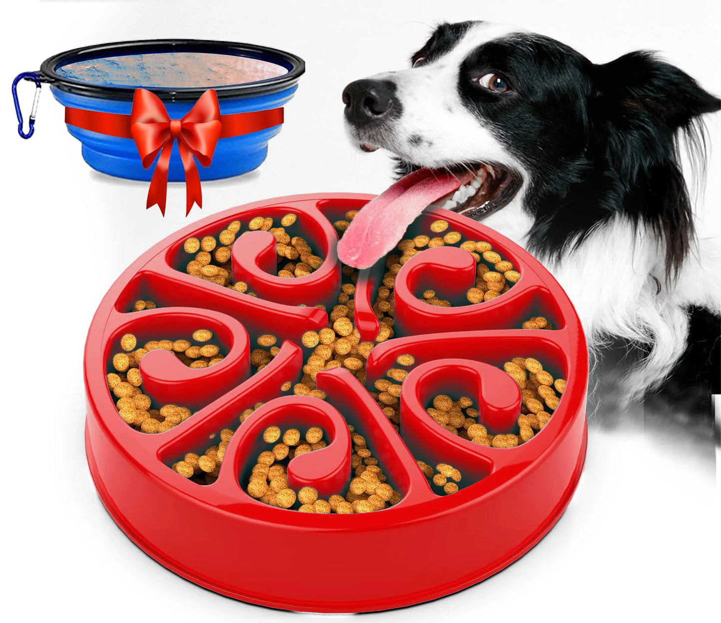 Eco-Friendly Slow Feeder Dog Bowl NZ | Non-Slip, Anti-Gulping Fun Feeding Bowl for All Dog Sizes – PawNest
