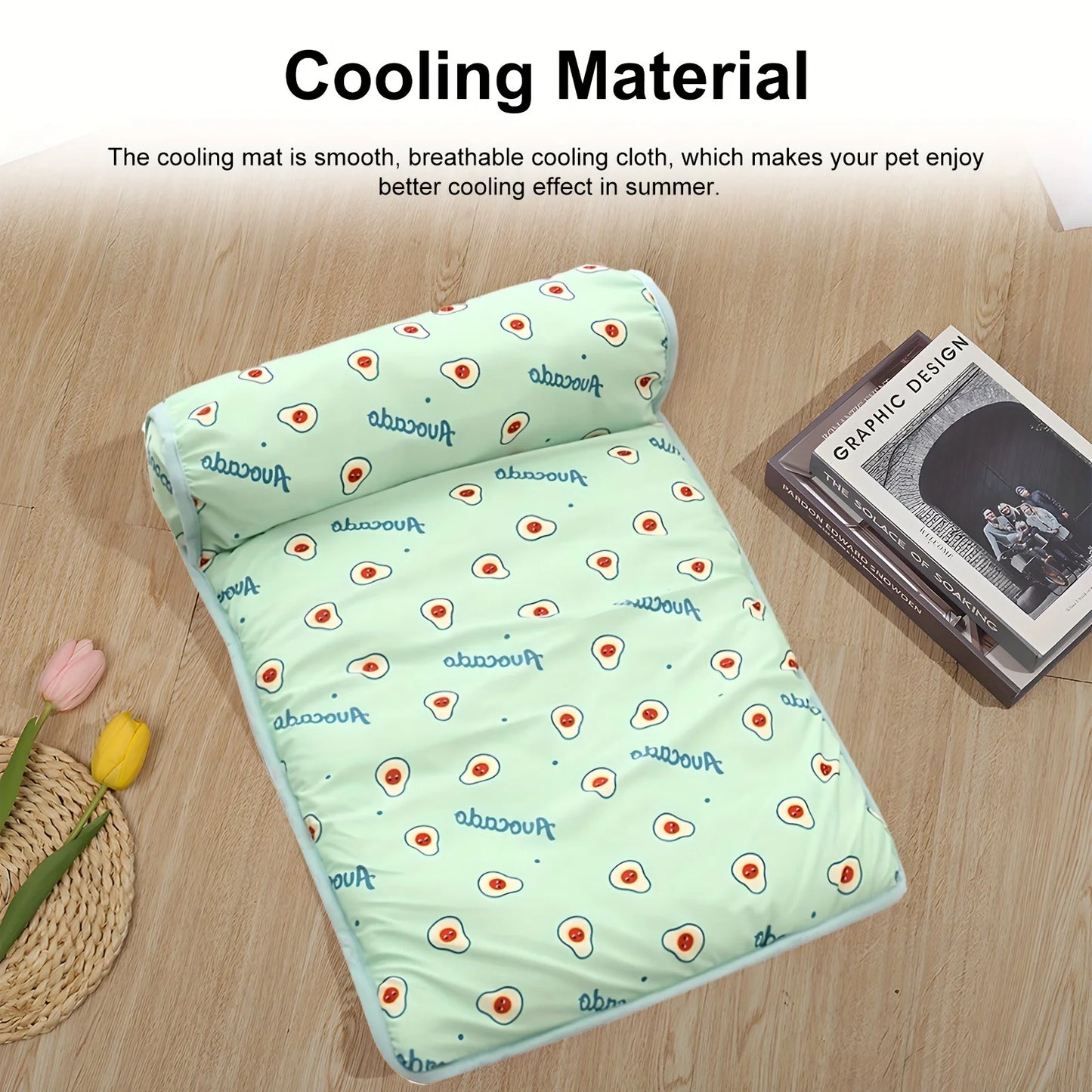 Cooling Pet Mat with Pillow NZ | Non-Slip Dog & Cat Bed for Indoor & Outdoor Use – PawNest