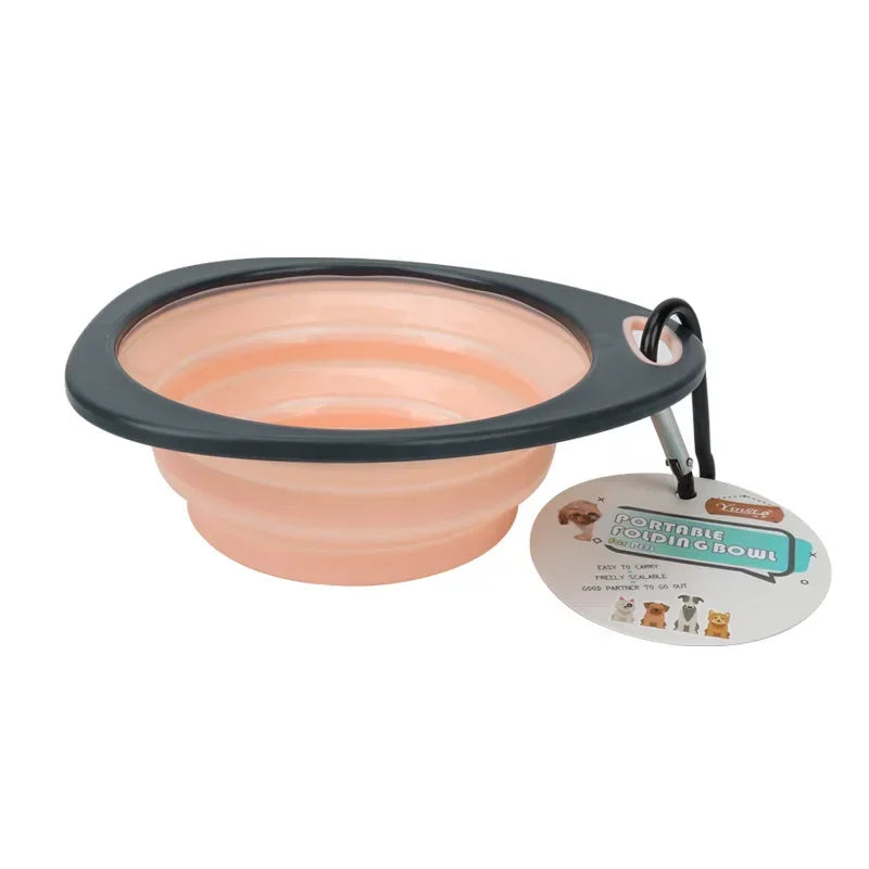 320ml Collapsible Silicone Dog Bowl – Travel Food & Water Dish