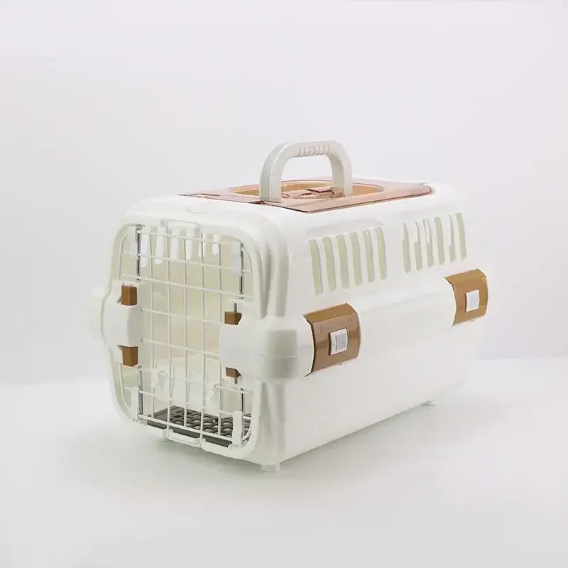 Outdoor Portable Cat Carrier Box NZ | Large Capacity Breathable Pet Aviation Transport Cage – PawNest