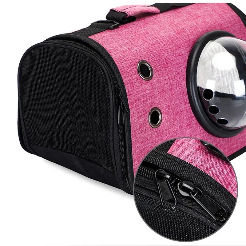 Portable Cat Travel Bag NZ | Transparent Foldable & Breathable Pet Backpack Carrier – PawNest