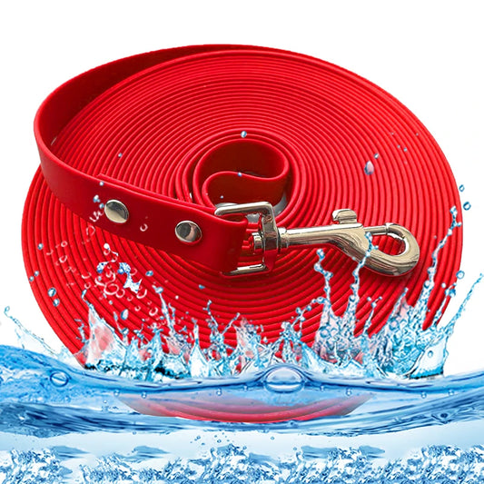 Waterproof Long Dog Leash – PVC Training Lead for Small to Large Dogs | 3m, 5m, 10m, 15m | Easy-Clean Outdoor Walking Rope