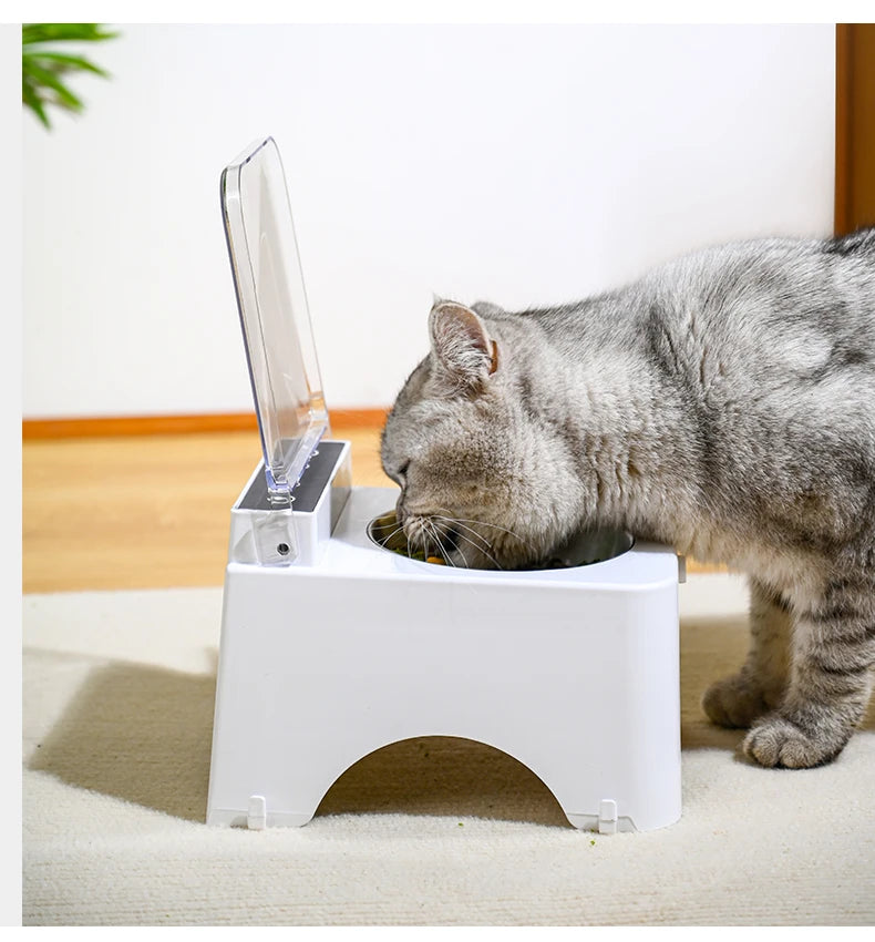 Smart Cat Bowl Feeder NZ | Infrared Sensor Auto-Open Pet Food Dispenser – PawNest