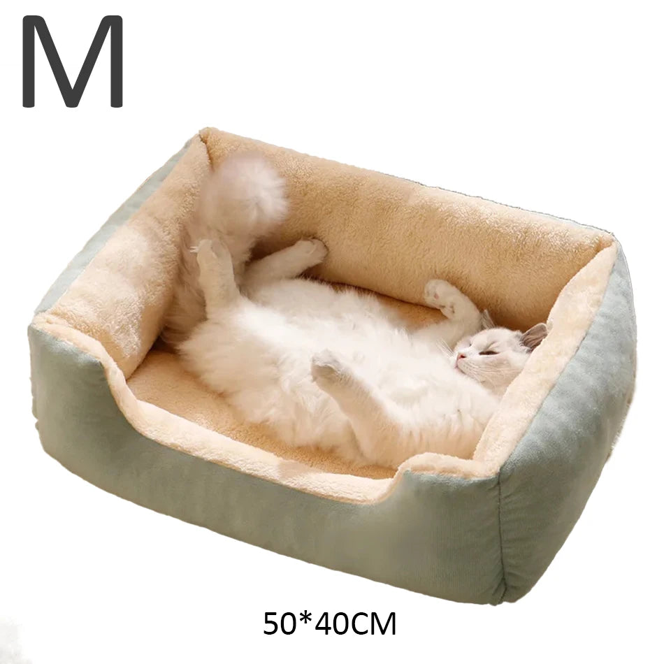 Cat & Dog Bed NZ | Cozy Pet Cushion Basket House for Small Pets – PawNest