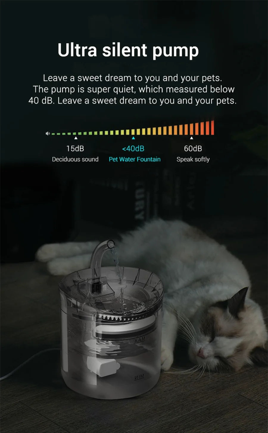 Automatic Pet Water Dispenser NZ | Sensor-Activated Circulating Fountain with Filter – PawNestn pet drinking water