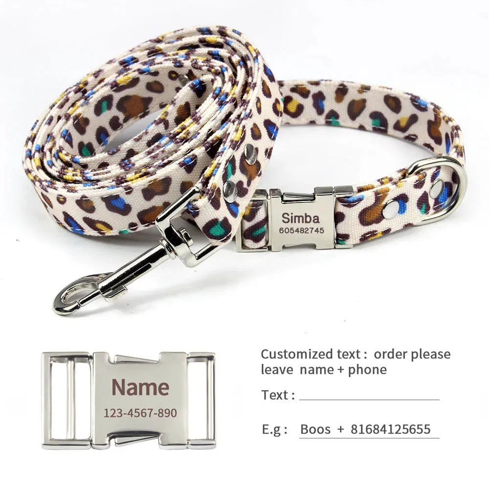 Custom Dog Collar – Free Engraved Nameplate for All Sizes