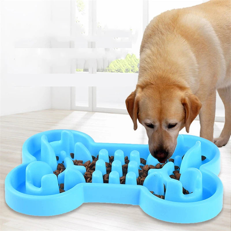 Silicone Bone-Shaped Slow Feeder Bowl NZ | Anti-Skid Leakproof Dog & Cat Feeding Bowl for Training – PawNest