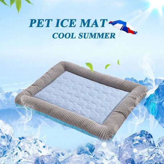 Ice Silk Cooling Pad for Dogs & Cats NZ | Summer Pet Bed Blanket – Breathable & Soft – PawNest