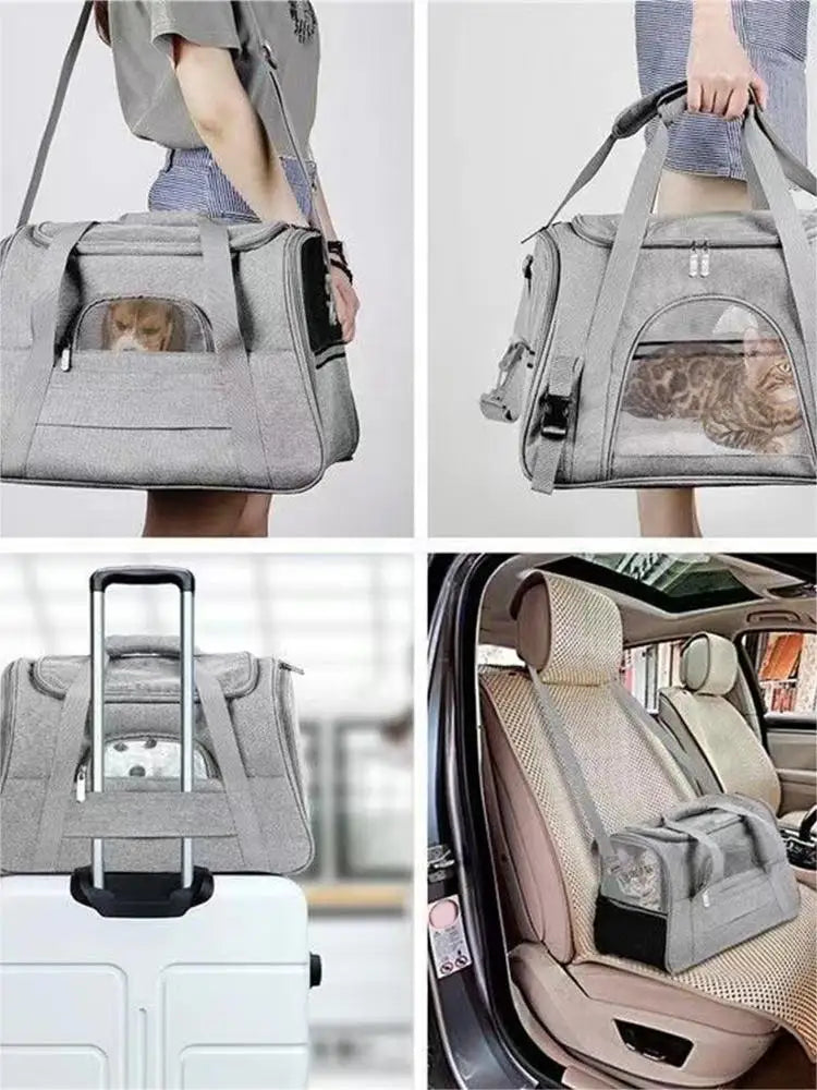 Airline-Approved Pet Carrier Bag NZ | Breathable Travel Bag for Cats & Small Dogs – PawNest