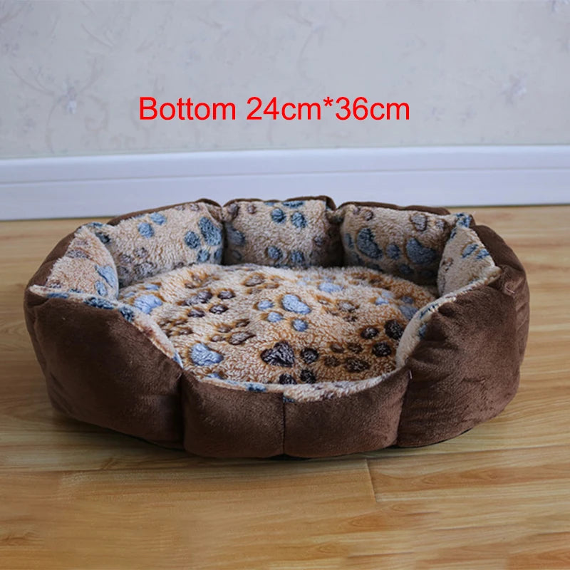 Soft Plush Dog Bed Mat NZ | Warm Sofa Kennel Basket for Small Dogs & Cats – PawNest