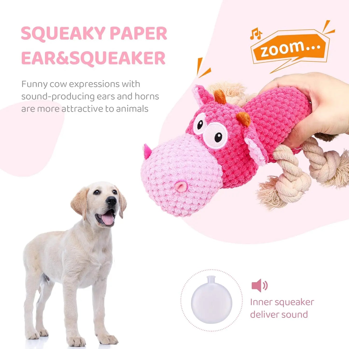Indestructible Dog Toy NZ | Durable Squeaky Plush for Large Aggressive Chewers – PawNest