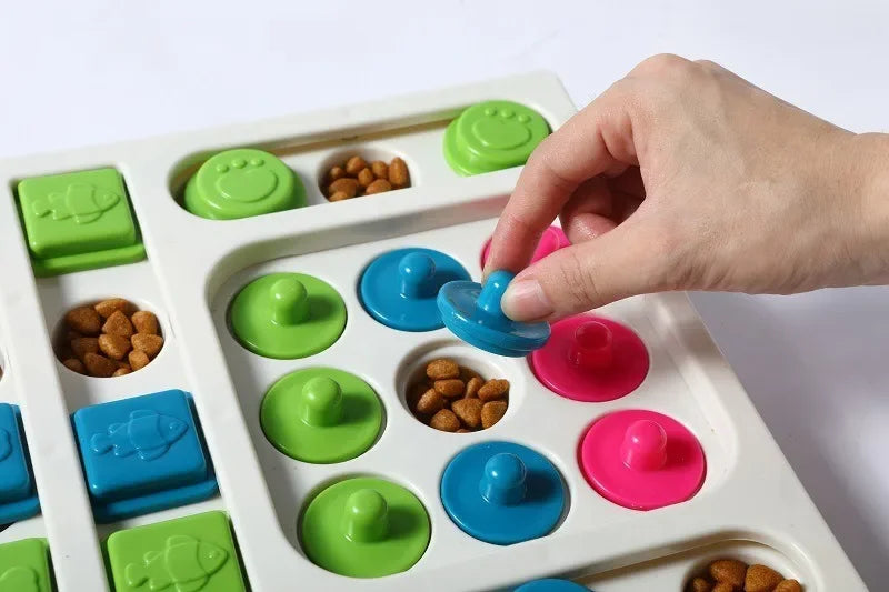 Interactive Dog Puzzle Slow Feeder NZ | IQ Boosting Food Dispenser & Non-Slip Bowl for Dogs & Cats – PawNest