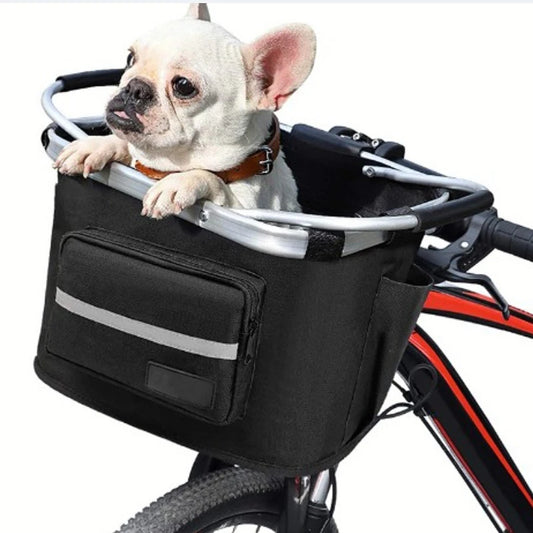 Portable Pet Carrying Basket NZ | Durable Bicycle Carrier for Small Dogs & Cats – PawNest