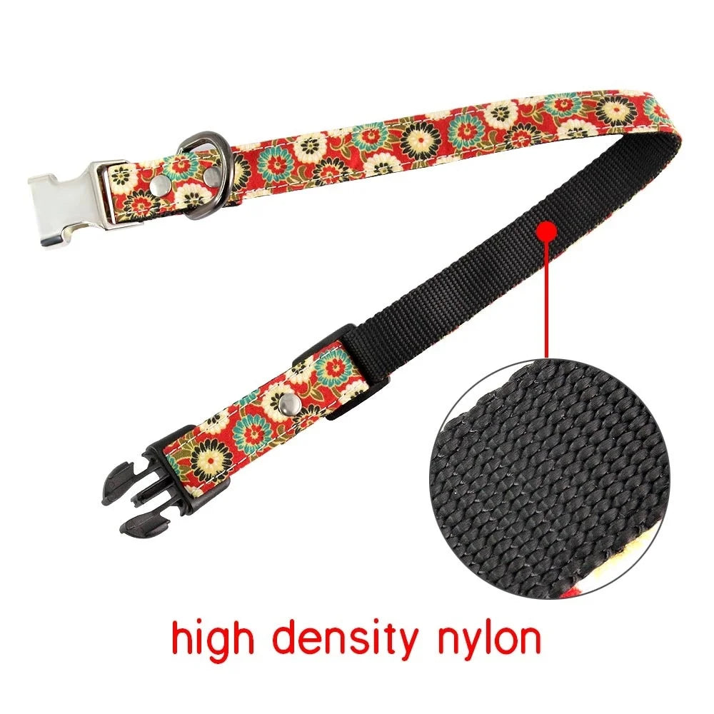 Custom Dog Collar – Free Engraved Nameplate for All Sizes