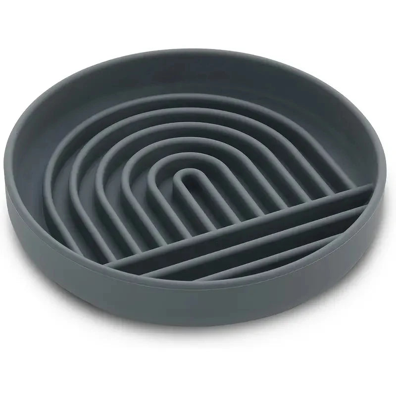 Round Silicone Slow Feeder Bowl NZ | Anti-Choking Non-Slip Suction Cup Dog & Cat Food & Water Bowl – PawNestDish Bowl