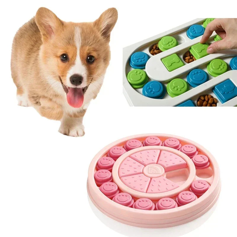 Interactive Dog Puzzle Slow Feeder NZ | IQ Boosting Food Dispenser & Non-Slip Bowl for Dogs & Cats – PawNest