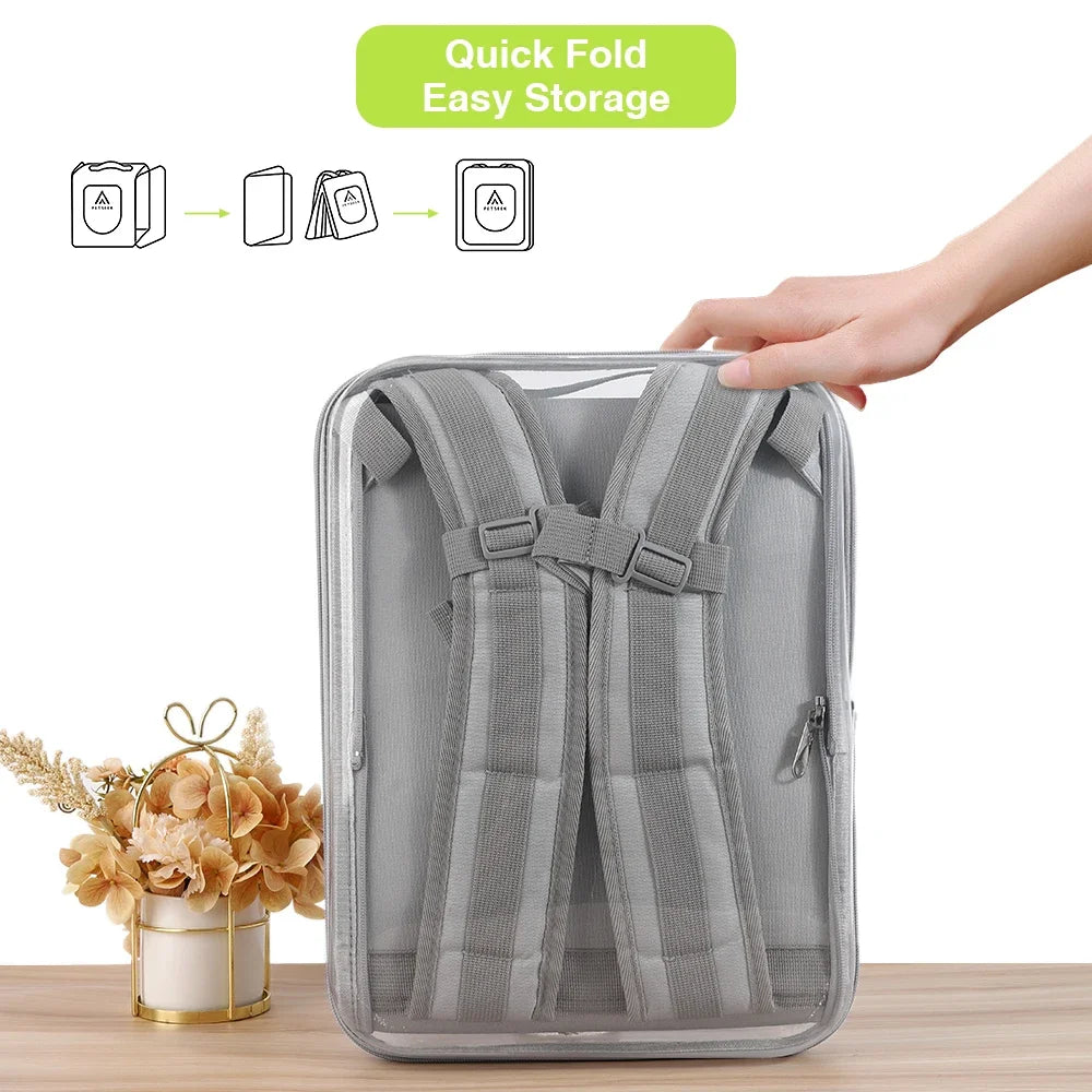 Double-Sided Transparent Cat Carrier NZ | Ventilated Large Space Pet Backpack for Cats – Portable & Comfortable