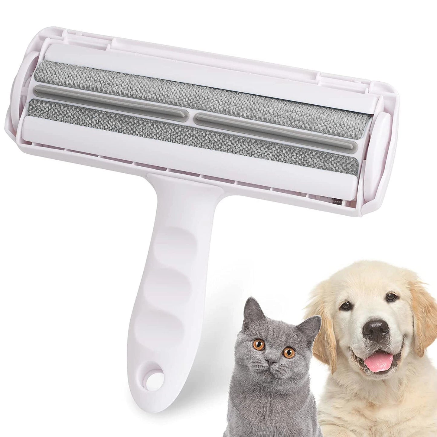 Self-Cleaning Pet Grooming Brush – Easy-to-Clean Reusable Pet Hair Remover & Lint Roller for Dogs & Cats